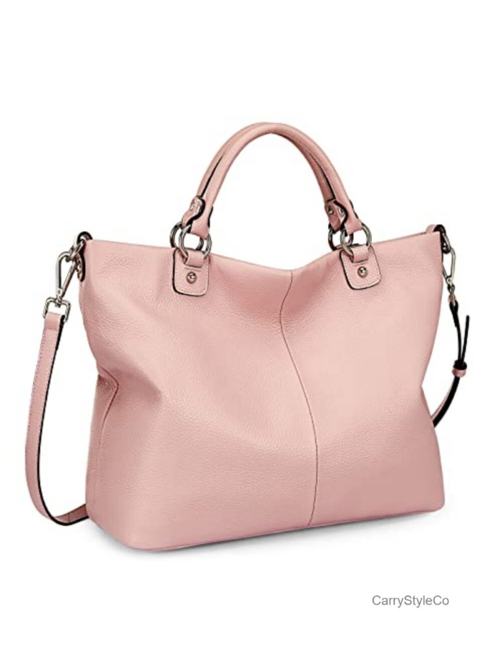 Kattee Genuine Leather Tote Purse Top Handle Satchel Adjustable Strap